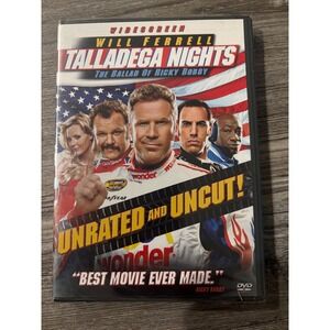 Talladega Nights The Ballad of Ricky Bobby Unrated Uncut DVD Will Ferrell Comedy